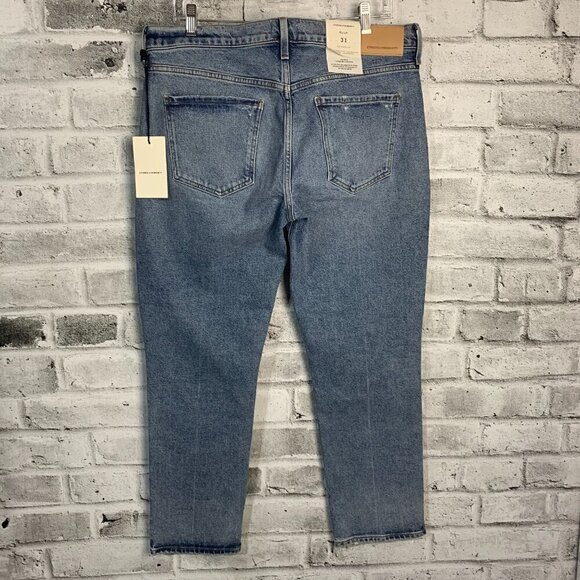 Citizens of Humanity Ella Jeans Mid Rise Slim Crop Light Wash Denim New - Picture 5 of 16